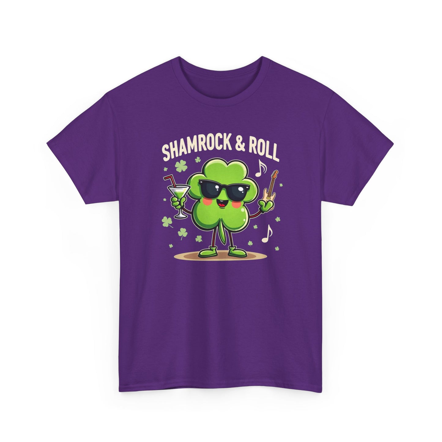 Shamrock & Roll T‑Shirt — St. Patrick’s Day Lucky Clover Graphic Tee