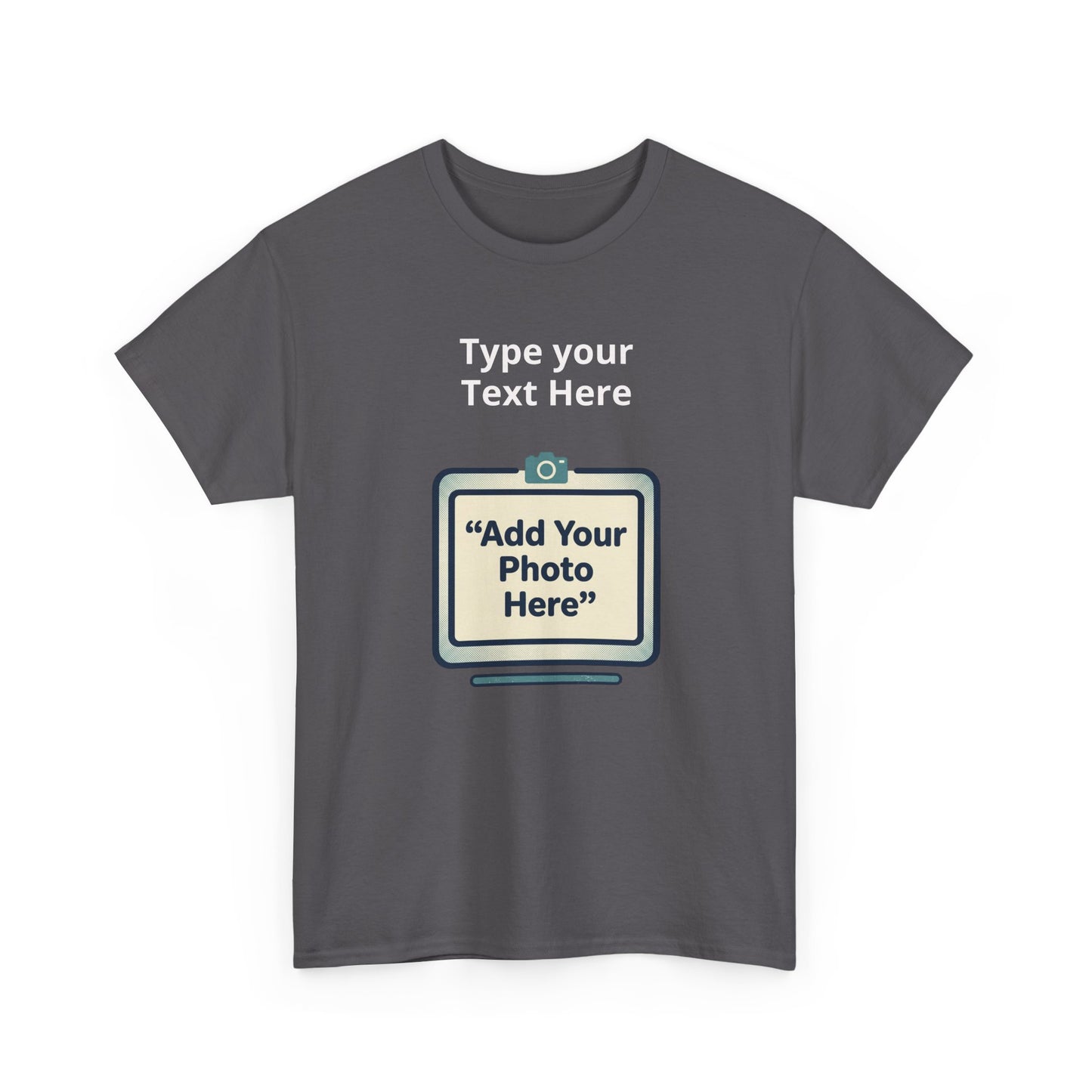 Customize Your Own (Adult) Heavy Cotton Tee — Personalized Image or Text T-Shirt