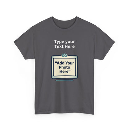 Customize Your Own (Adult) Heavy Cotton Tee — Personalized Image or Text T-Shirt