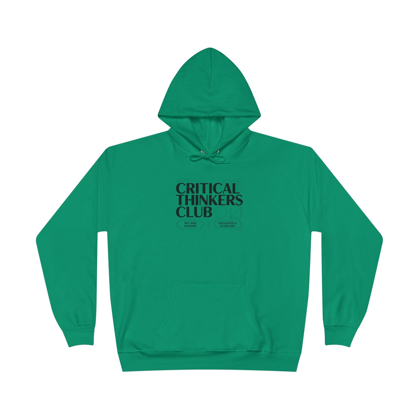 Critical Thinkers Club Hoodie — Graphic Pullover for Students & Intellectuals