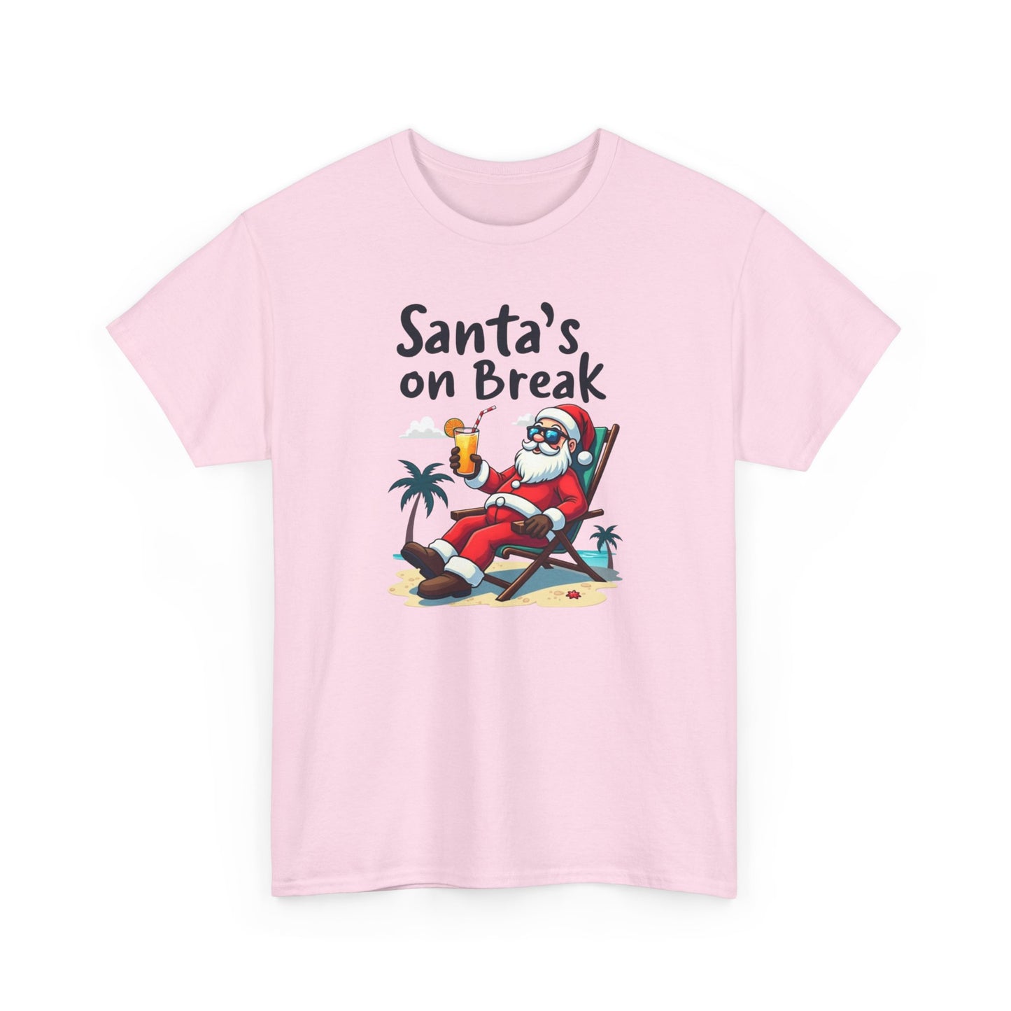Santa's On Break T-Shirt – Funny Tropical Christmas Tee
