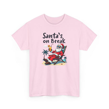 Santa's On Break T-Shirt – Funny Tropical Christmas Tee