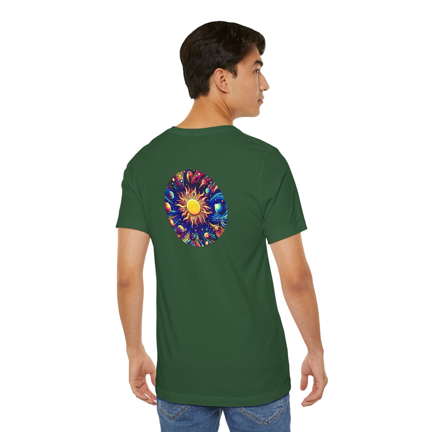 Psychonaut Staple solar system, Unisex Jersey Short Sleeve Tee