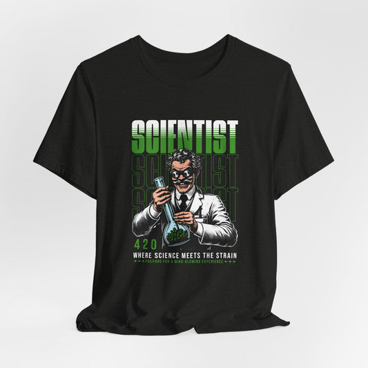 Scientist 420 T-Shirt — "Where Science Meets The Strain" Cannabis Lab Tee