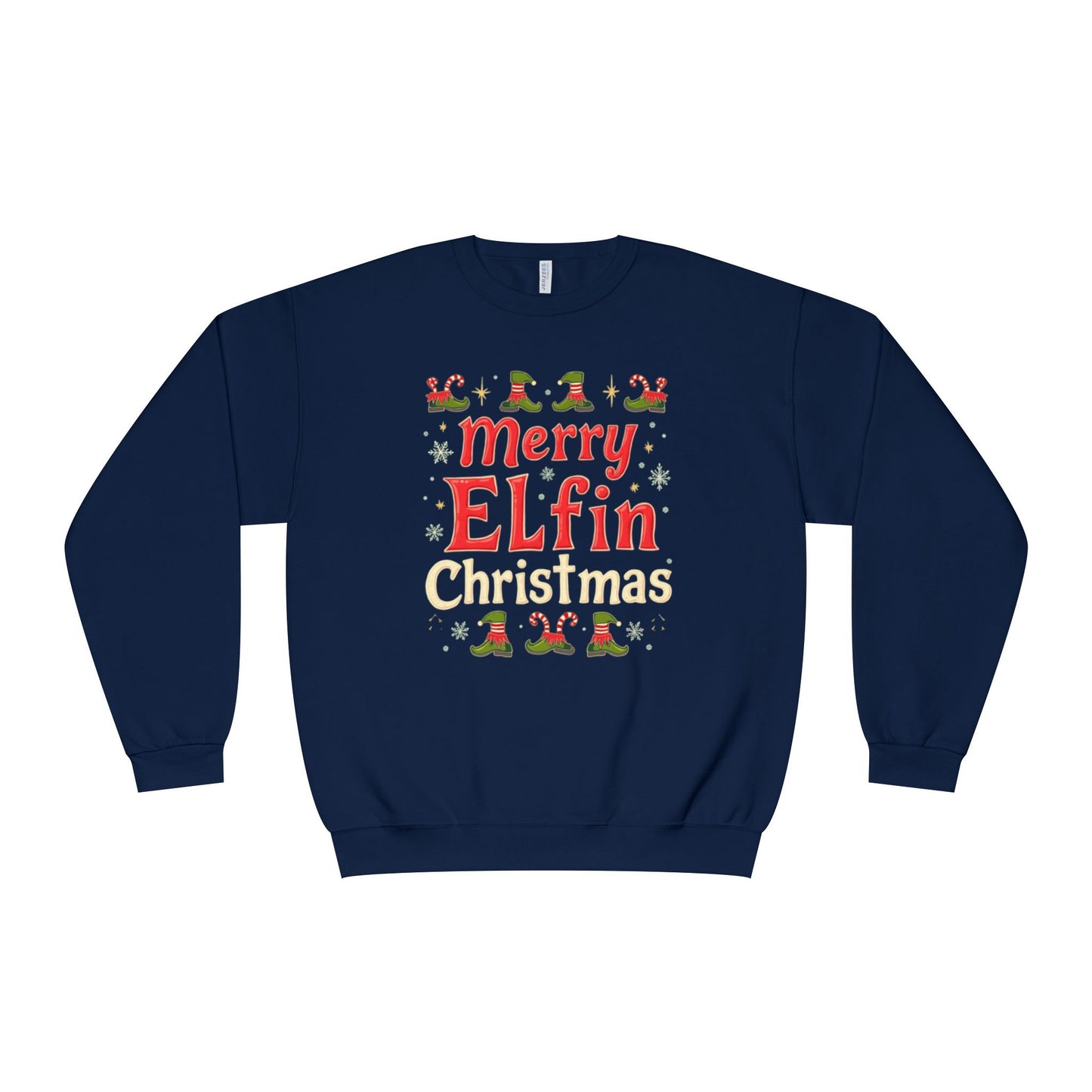 Christmas Elf Unisex Sweatshirt - Merry Elfin Christmas Tee for Elf Fanatics