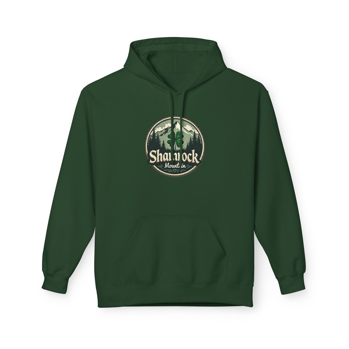 Shamrock Mountain, Unisex Midweight Softstyle Fleece Hoodie