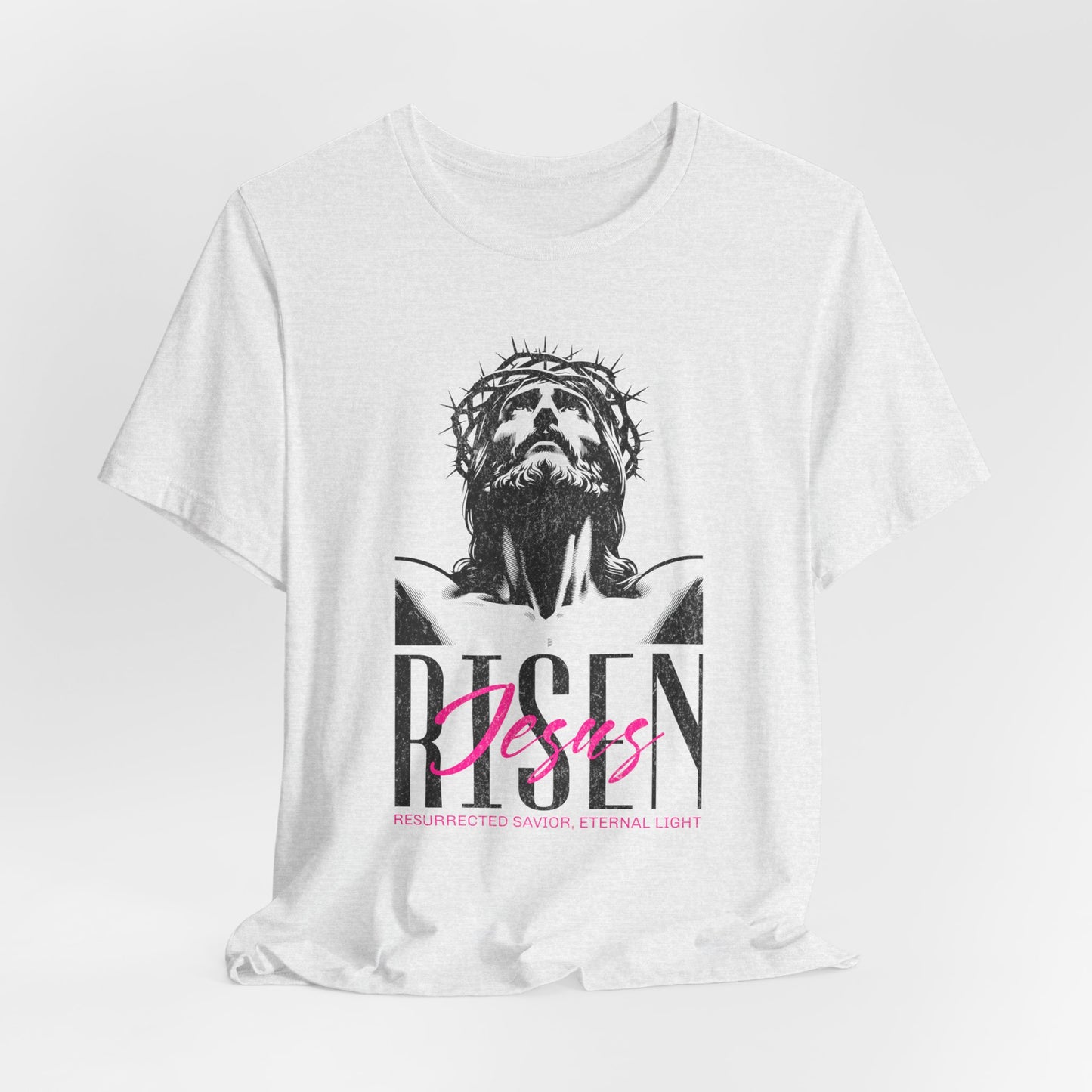 Risen Jesus Portrait Tee — Christian Easter Resurrection T-Shirt