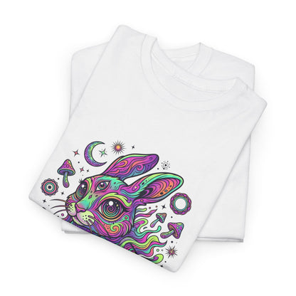 Psychedelic Bunny, Unisex Heavy Cotton Tee