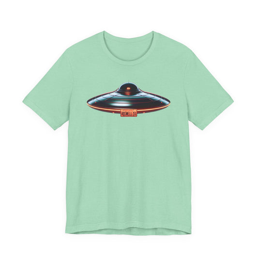 Flying Saucer, Unisex Jersey Short Sleeve Tee - Psychonaut Swag