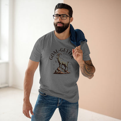 Goal-Getter Goat, Capricorn T-Shirt – Motivational Mountain Climber Tee