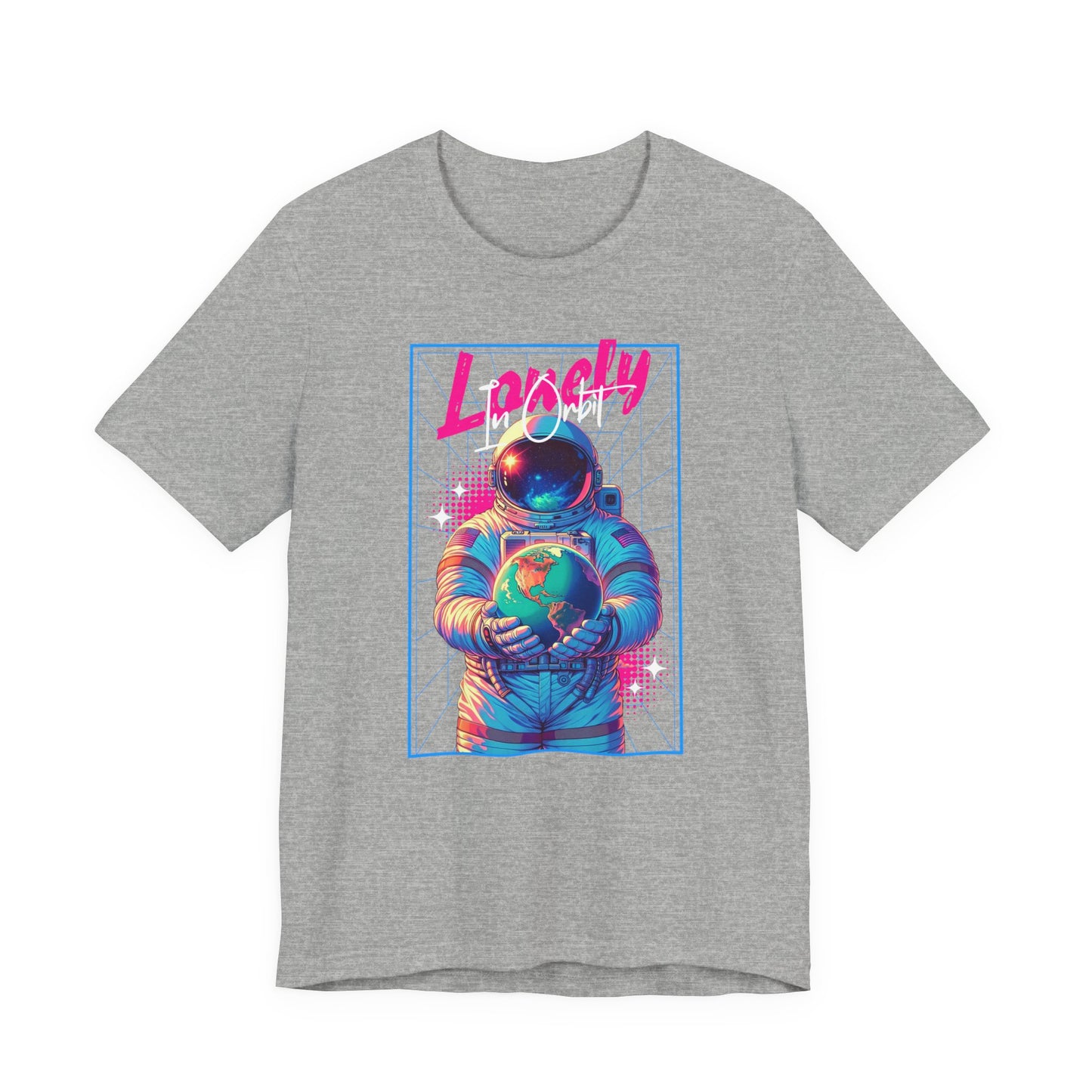Astronaut Explorer Tee — "Lonely in Orbit" Space Graphic T-Shirt
