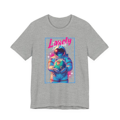 Astronaut Explorer Tee — "Lonely in Orbit" Space Graphic T-Shirt