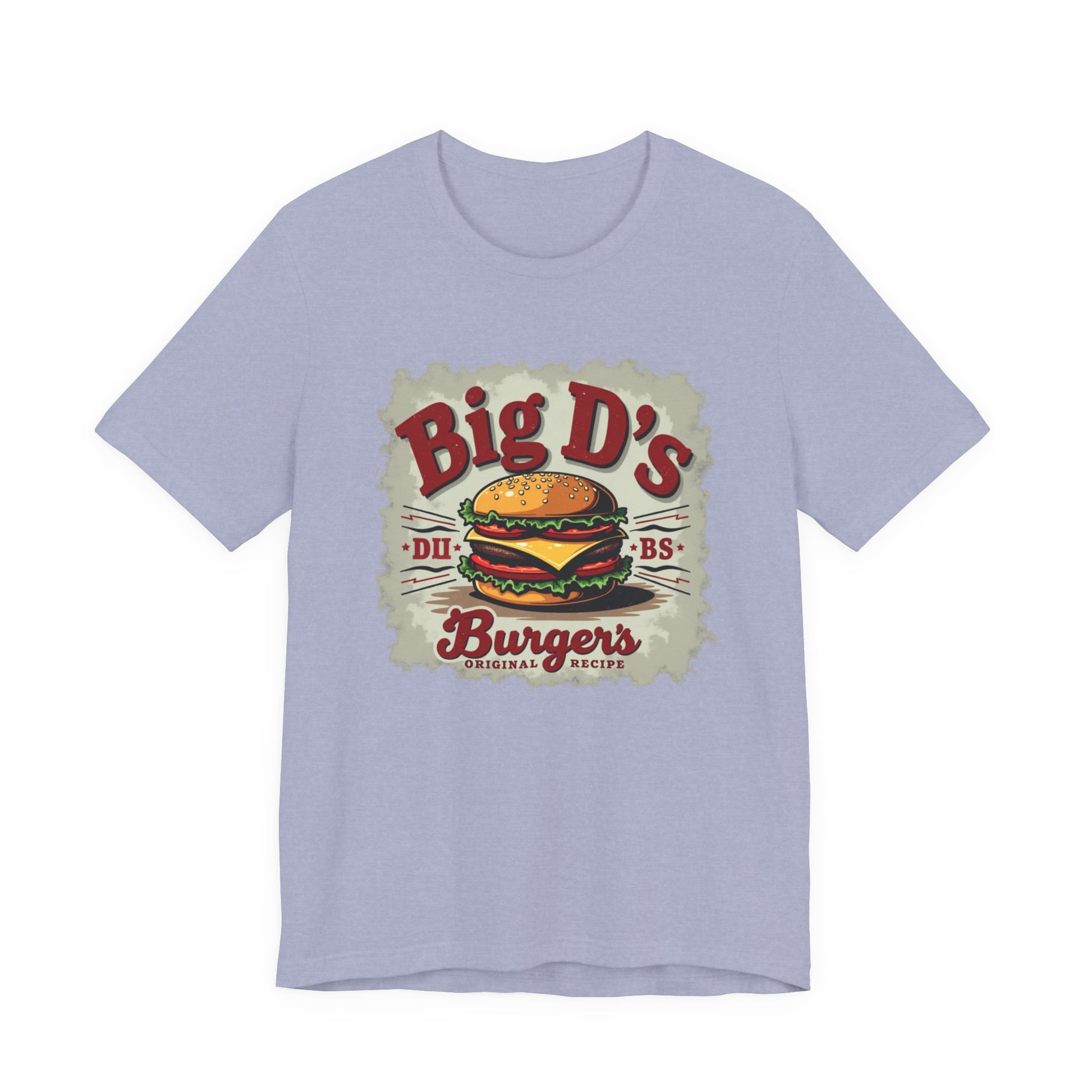 Big D's Burgers Unisex Jersey Tee - Fun Foodie Shirt, Casual Wear, Burger Lover Gift, Retro Fast Food T-Shirt, Summer BBQ Fashion - Psychonaut Swag