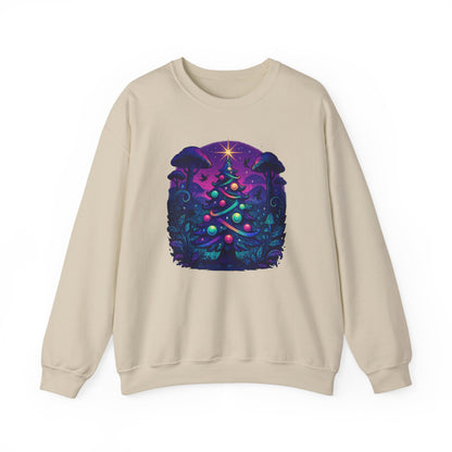 Psychedelic Christmas Tree, Unisex Heavy Blend™ Crewneck Sweatshirt