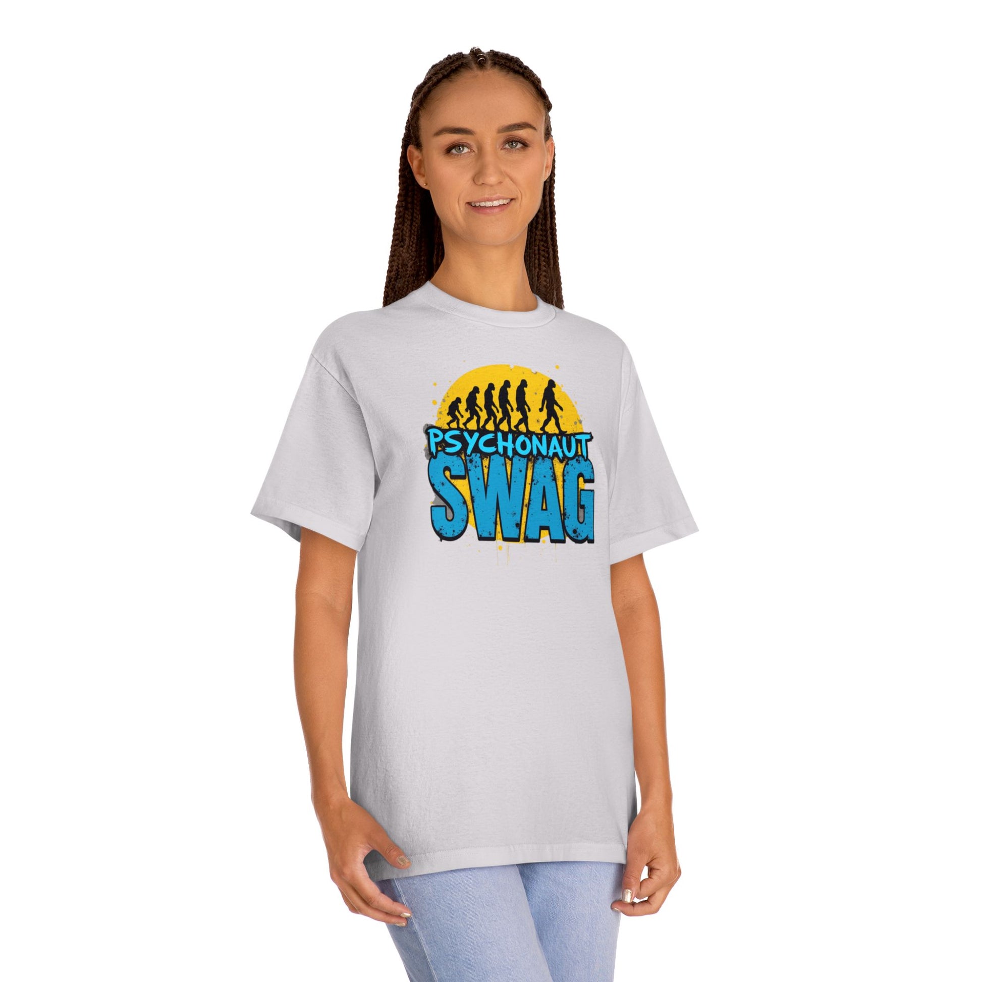 Psycho Swag Unisex Classic Tee - Trendy Graphic T-Shirt for Gamers & Psychonauts, Quirky Gift, Casual Wear, Unique Fashion - Psychonaut Swag