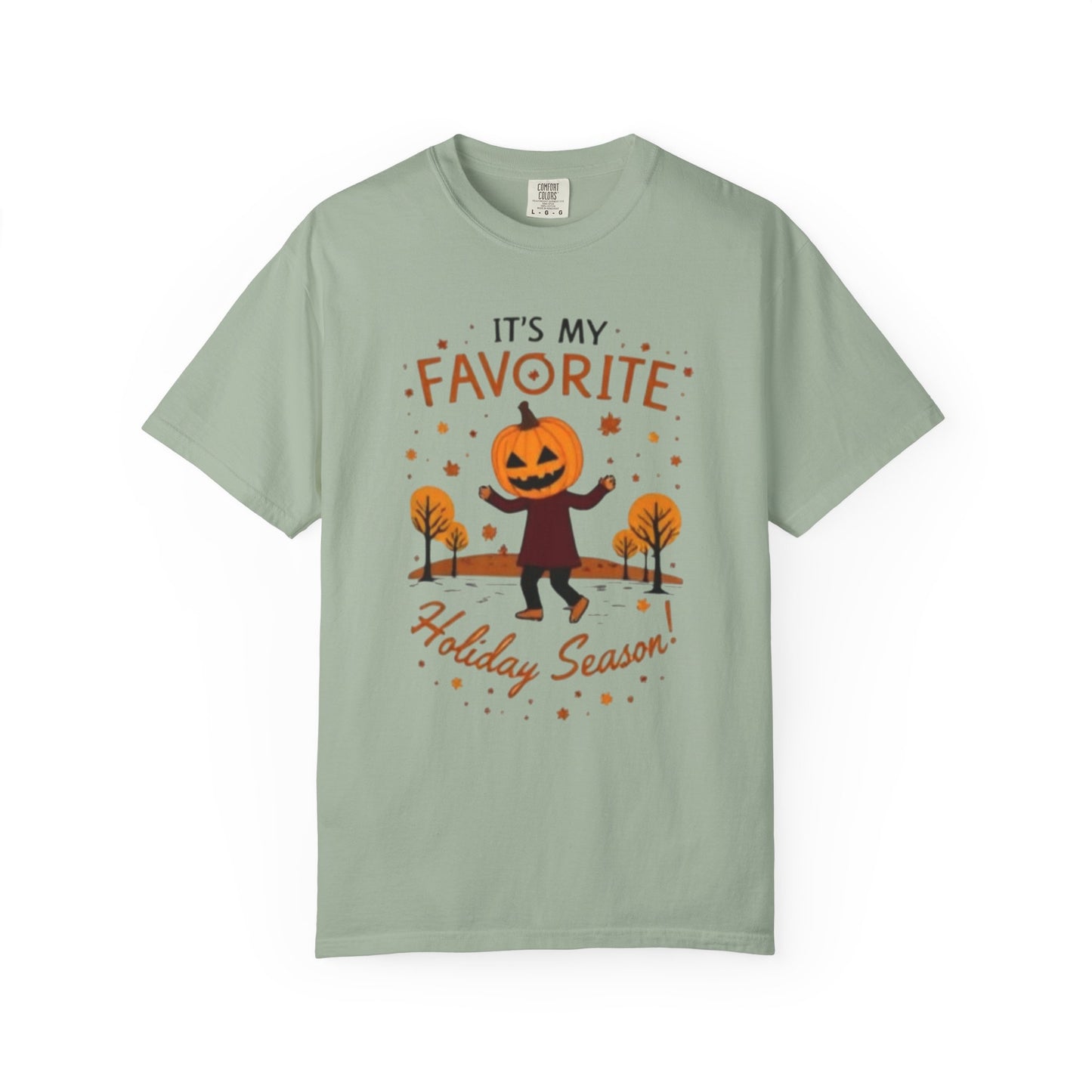 Halloween Pumpkin Head T-Shirt — "It's My Favorite Holiday Season!"