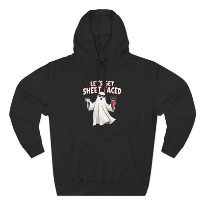 Let's Get Sheet-Faced Hoodie — Funny Ghost Halloween Pullover