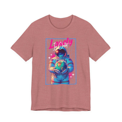 Astronaut Explorer Tee — "Lonely in Orbit" Space Graphic T-Shirt