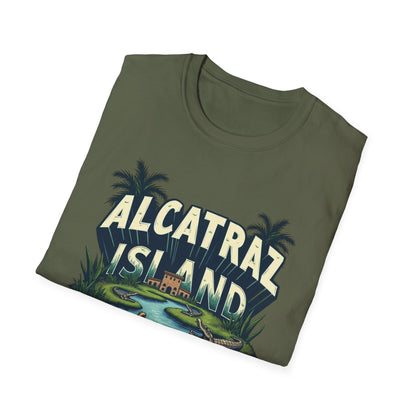 Alcatraz Island Vintage Travel T-Shirt — "Wishing You Were Here"