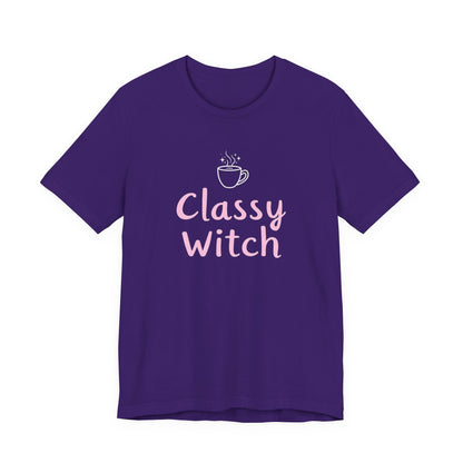 Classy Witch Unisex T-Shirt, Cute Witch Halloween Tee, Gift for Witches, Classy Witch Apparel, Cozy Everyday Wear, Witchy Style