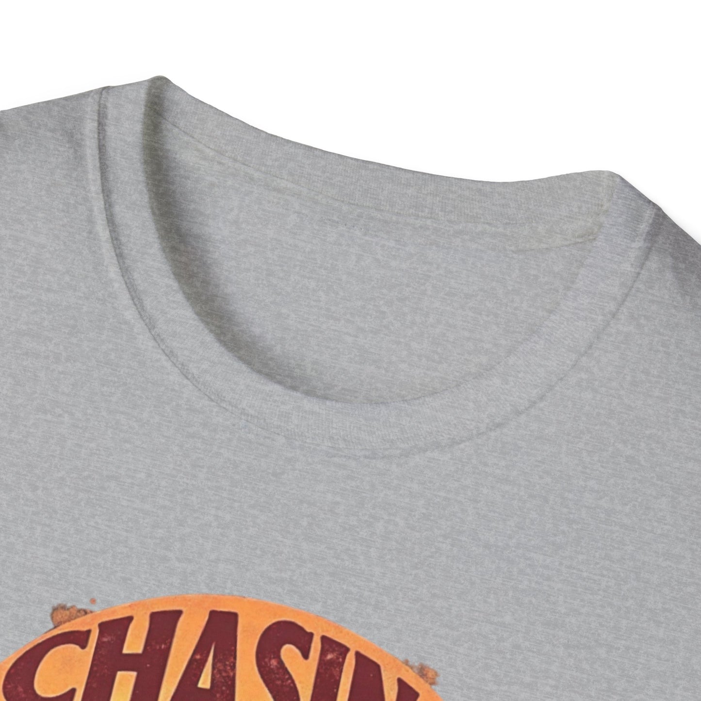 Chasing Pussycat Unisex Softstyle T-Shirt, Fun Cat Lovers Tee, Gift for Animal Enthusiasts, Quirky Casual Wear, Perfect for Festivals [...] - Psychonaut Swag