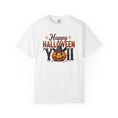 Halloween T-Shirt — "Happy Halloween You" Pumpkin Witch Graphic
