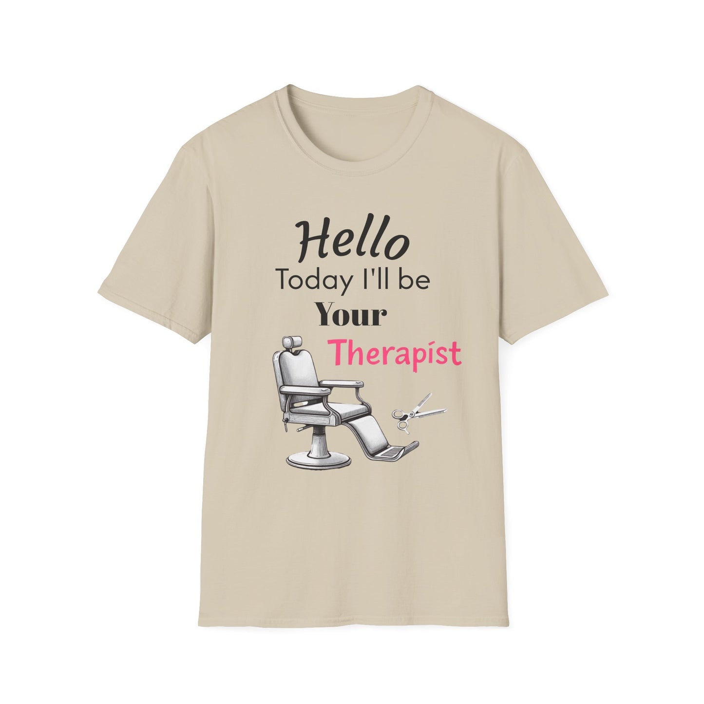 Hair stylist therapy, Unisex Softstyle T-Shirt | Perfect Gift for Barbers, Stylists, Hairdressers, Funny Tee for Self-Care Sundays, Hair Salon [...] - Psychonaut Swag