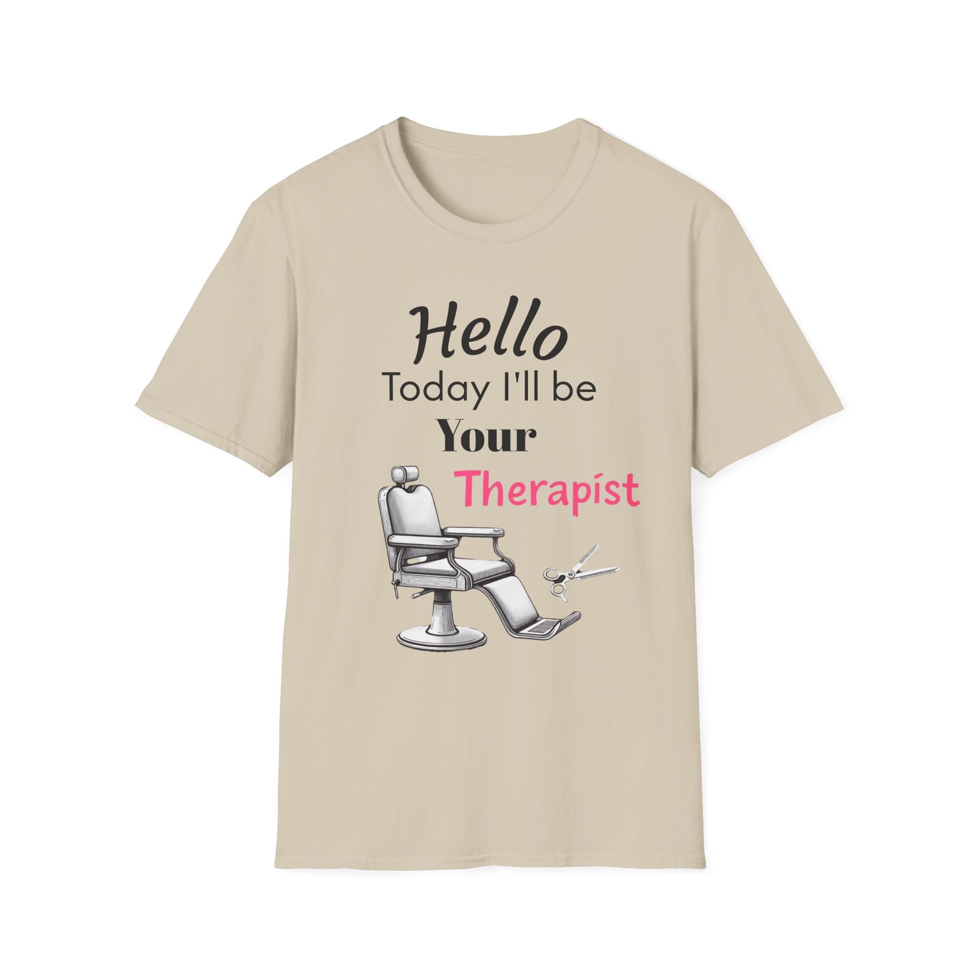 Hair stylist therapy, Unisex Softstyle T-Shirt | Perfect Gift for Barbers, Stylists, Hairdressers, Funny Tee for Self-Care Sundays, Hair Salon [...] - Psychonaut Swag