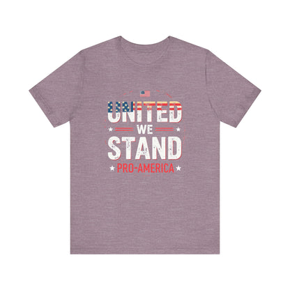 United We Stand Pro-America Unisex Tee - Casual Patriotic Shirt - Psychonaut Swag