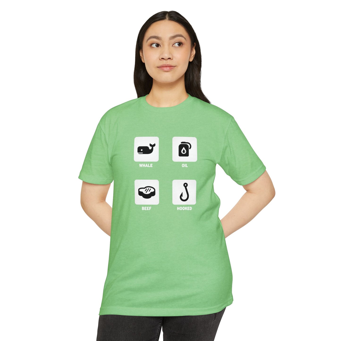 Whale, Oil, Beef, Hooked Icon Graphic Tee