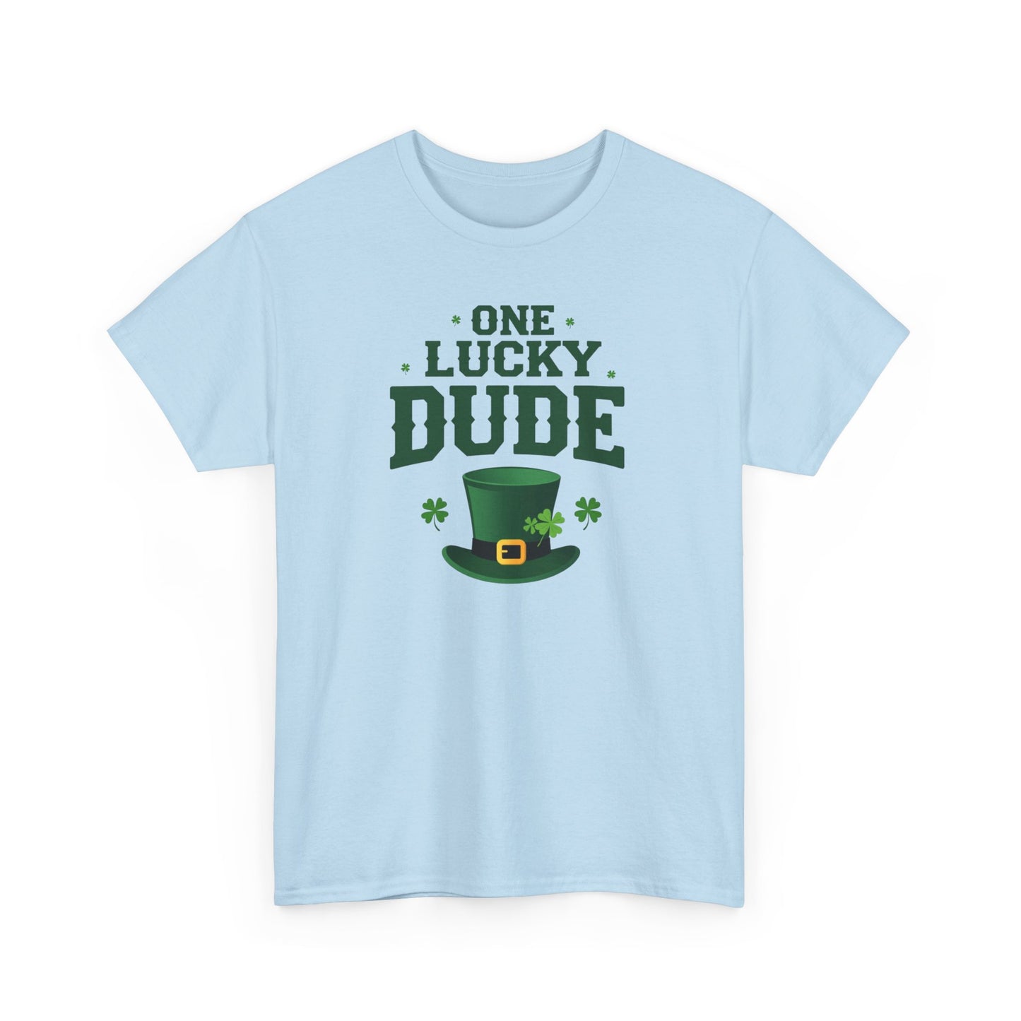One Lucky Dude T-Shirt — St. Patrick's Day Leprechaun Hat Graphic Tee