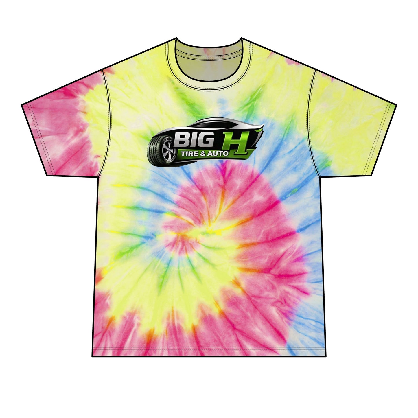 Mechanic Big H, Men's Tie-Dye Tee