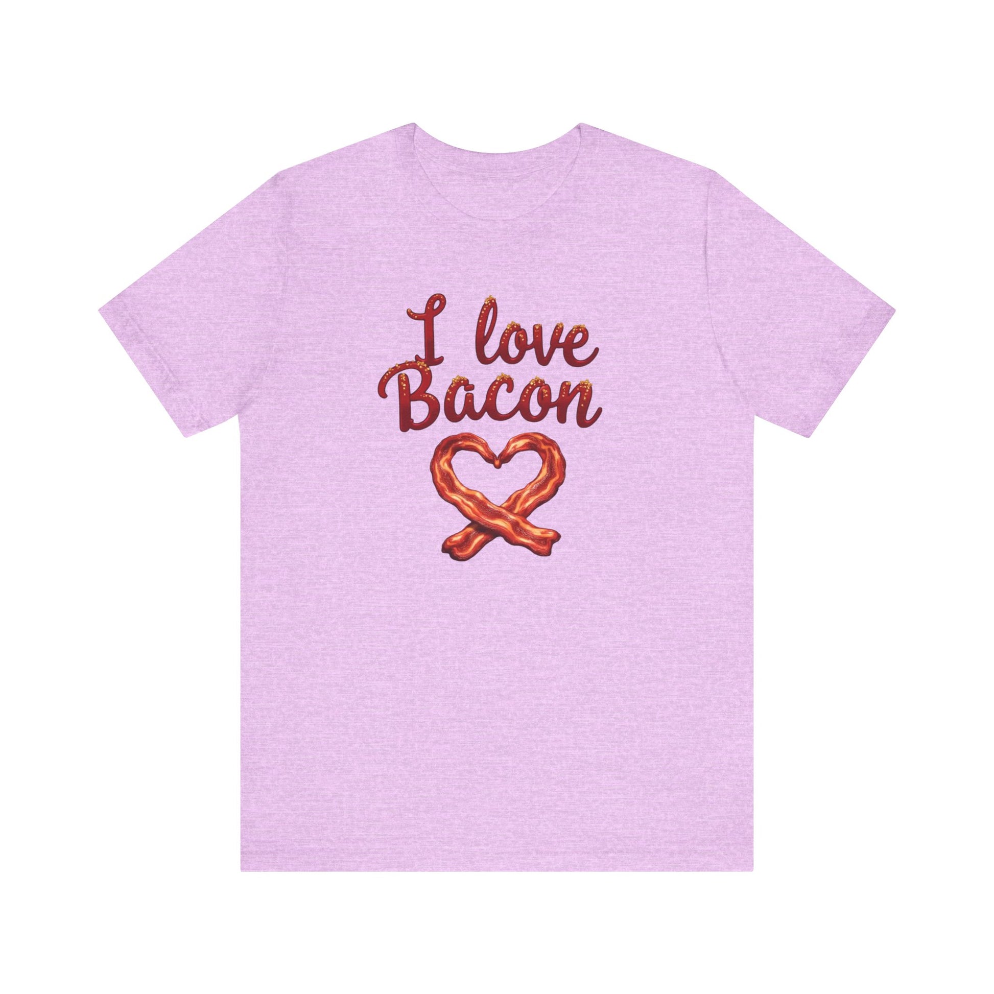 I Love Bacon Unisex Tee - Perfect for Food Lovers, Casual Outings, Gift for Bacon Fans, Foodie T-Shirt, Fun Cooking Tee - Psychonaut Swag