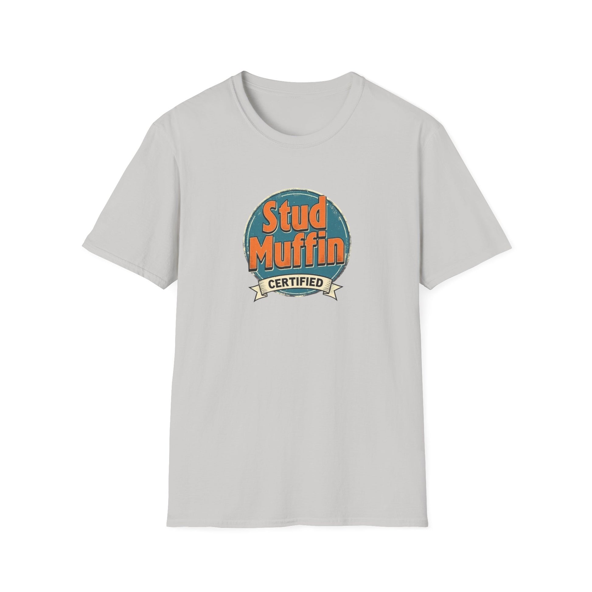 Stud Muffin Unisex Softstyle T-Shirt | Funny Gift for Dads, Birthdays, Father's Day, Casual Wear, Graphic Tee - Psychonaut Swag