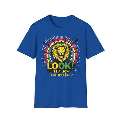 Look It's a Lion, Unisex Softstyle T-Shirt