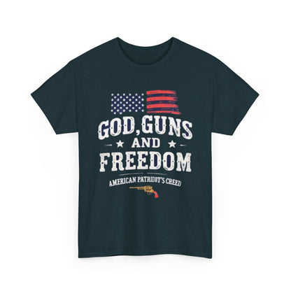 God, Guns, and Freedom American Patriot's Creed Shirt - Psychonaut Swag