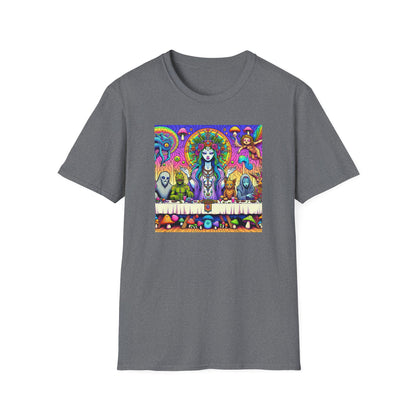 Mushroom Last Supper, Unisex Softstyle T-Shirt - Psychonaut Swag