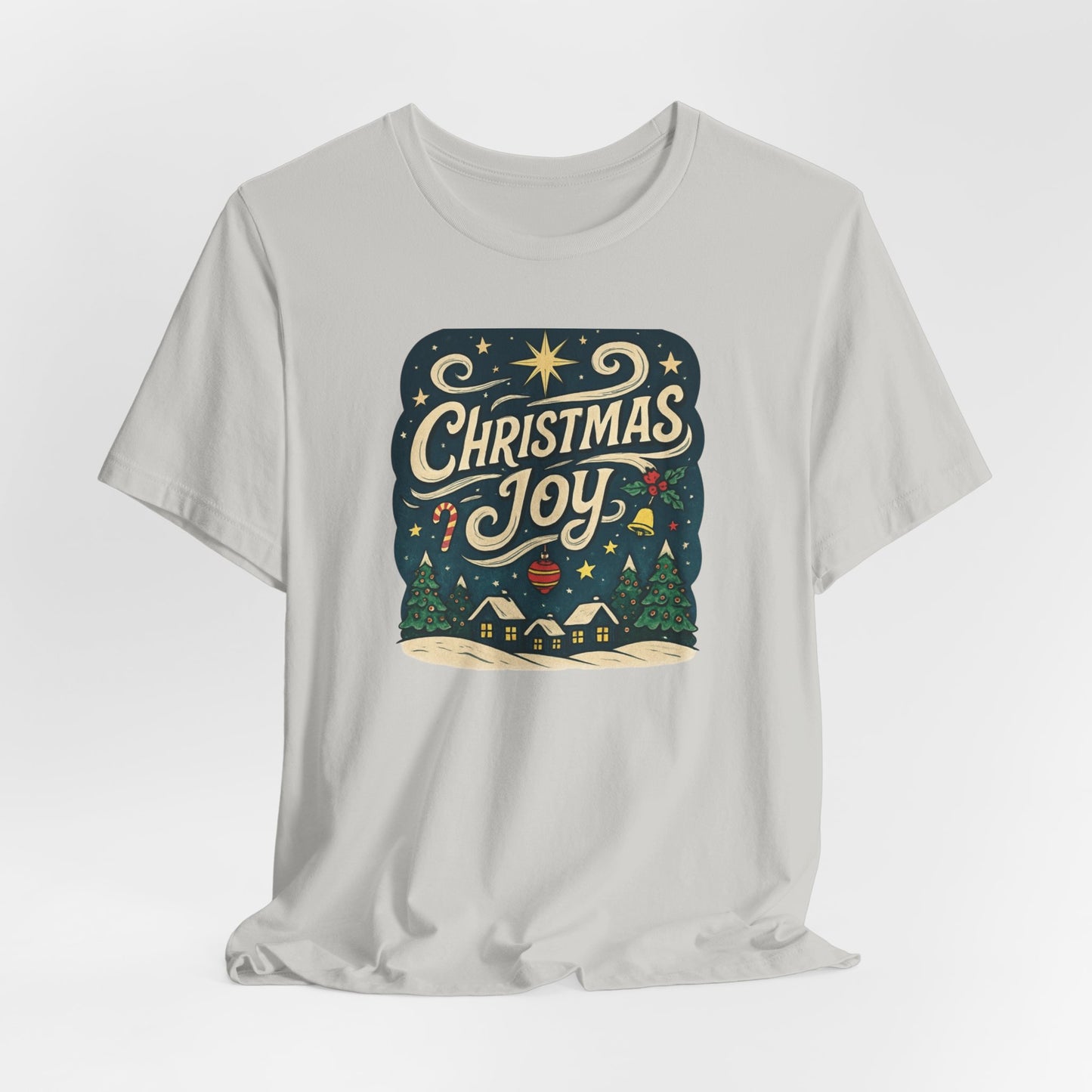 Christmas Joy Holiday T‑Shirt — Festive Winter Village Graphic Tee
