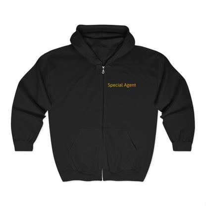 U.A.P. Special Agent Unisex Heavy Blend™ Full Zip Hooded Sweatshirt - Psychonaut Swag