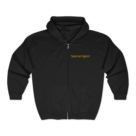 U.A.P. Special Agent Unisex Heavy Blend™ Full Zip Hooded Sweatshirt - Psychonaut Swag