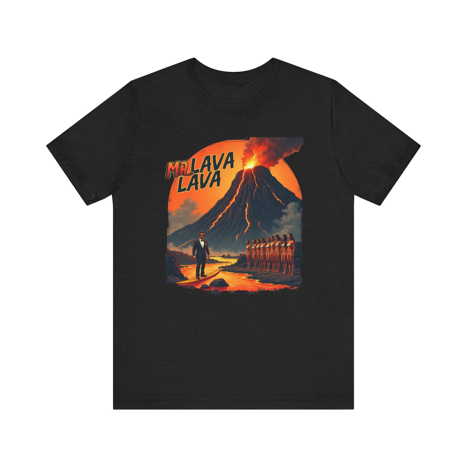 Mr. Lava Lava Tee, Unisex Graphic Shirt, Cool Retro T-Shirt, Perfect for Summer, Volcano Art, Gift for Geology Lovers - Psychonaut Swag