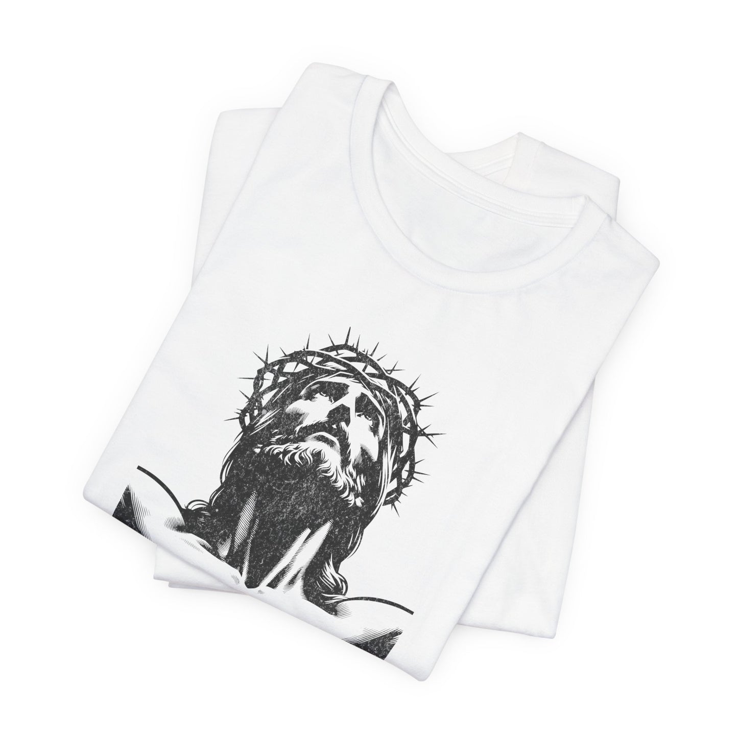 Risen Jesus Portrait Tee — Christian Easter Resurrection T-Shirt