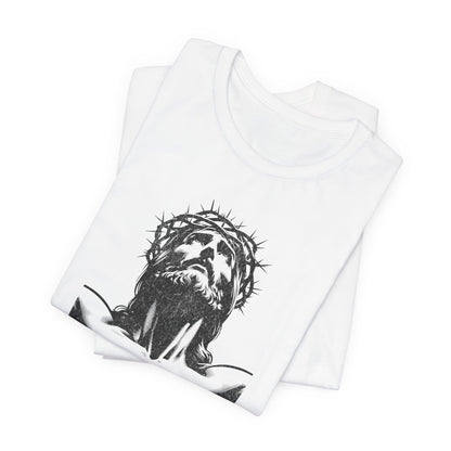 Risen Jesus Portrait Tee — Christian Easter Resurrection T-Shirt