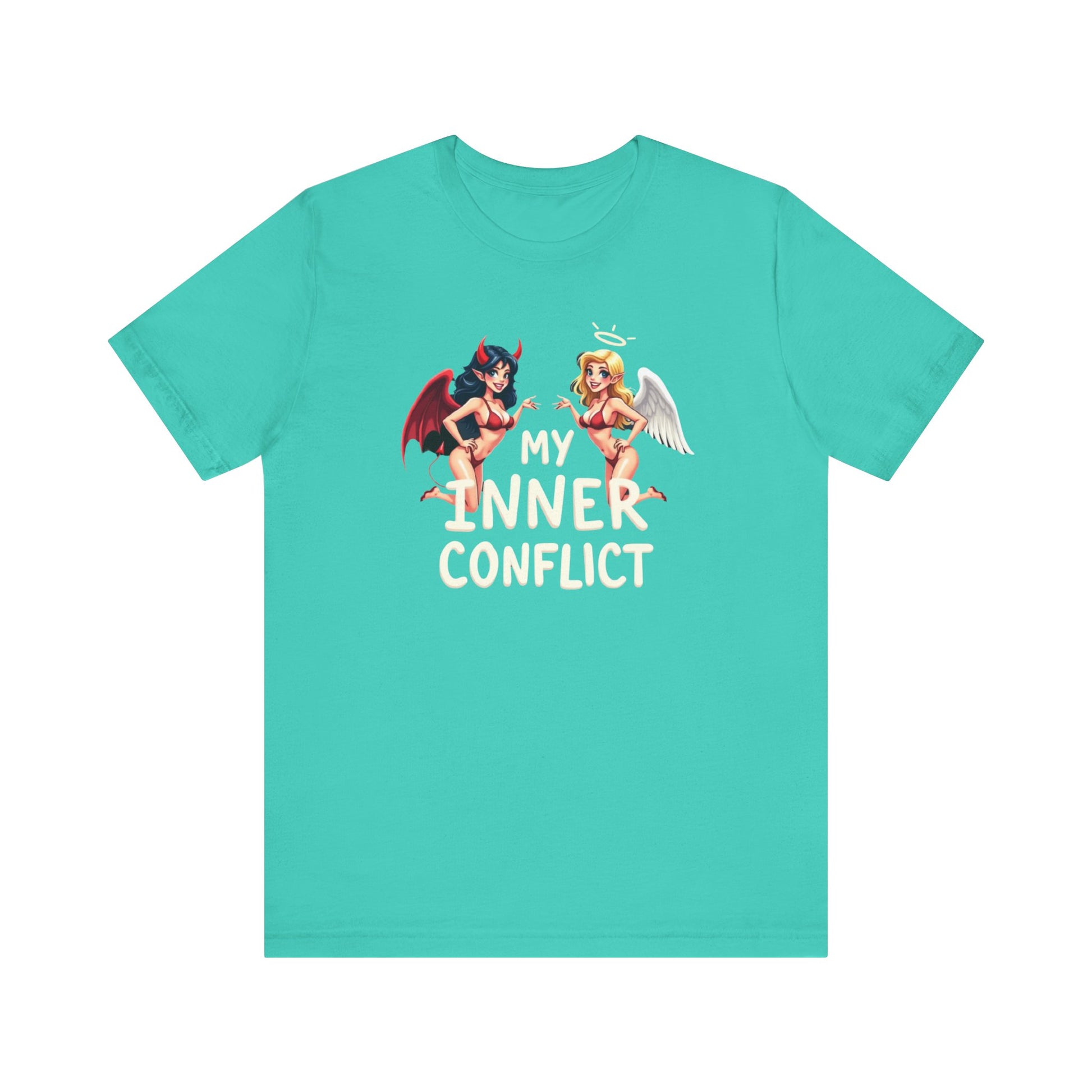 My Inner Conflict, Graphic Tee, Casual Wear, Halloween Gift, Unisex Shirt, Fashion Statement, Unique Style - Psychonaut Swag