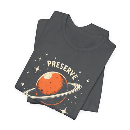 Preserve the Light of Consciousness Tee — Planet Illustration Graphic T-Shirt