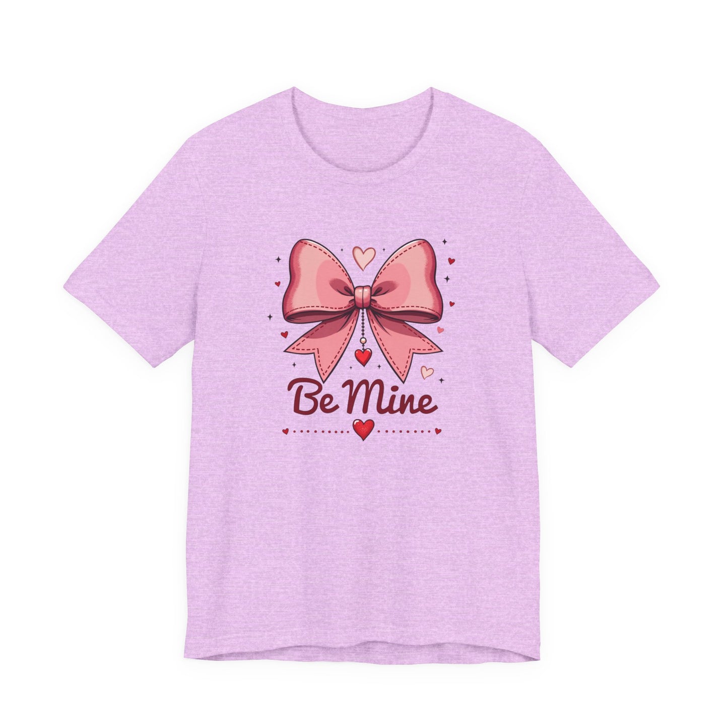 Valentine 'Be Mine' Pink Bow T‑Shirt