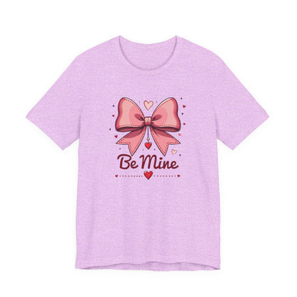 Valentine 'Be Mine' Pink Bow T‑Shirt