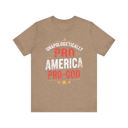Pro-America Pro-God Tee - Patriotic Jersey T-Shirt - Psychonaut Swag