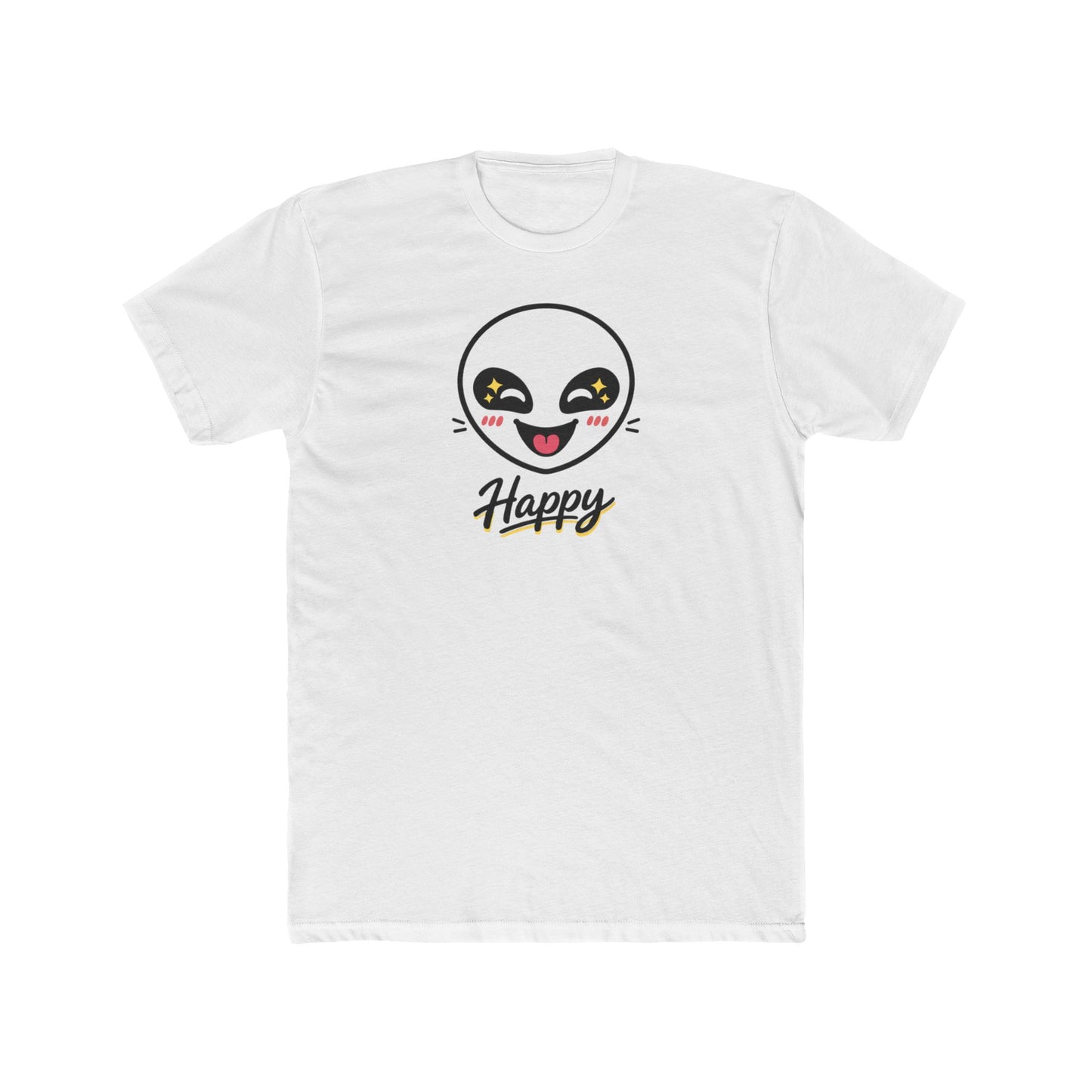 Happy Alien Crew Tee — Cute Smiley Graphic T-Shirt