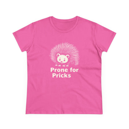 Prone for Pricks, Funny Hedgehog Tee, Quirky Animal Shirt, Cute Graphic Tee, Gift for Animal Lovers, Casual Wear, Summer Top